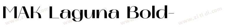 MAK Laguna Bold字体转换